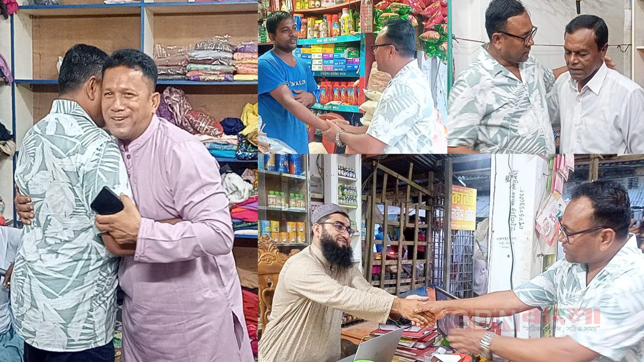 খাঞ্জাপুরে চেয়ারম্যান প্রার্থী গোলাম কিবরিয়ার ব্যাপক গণসংযোগ